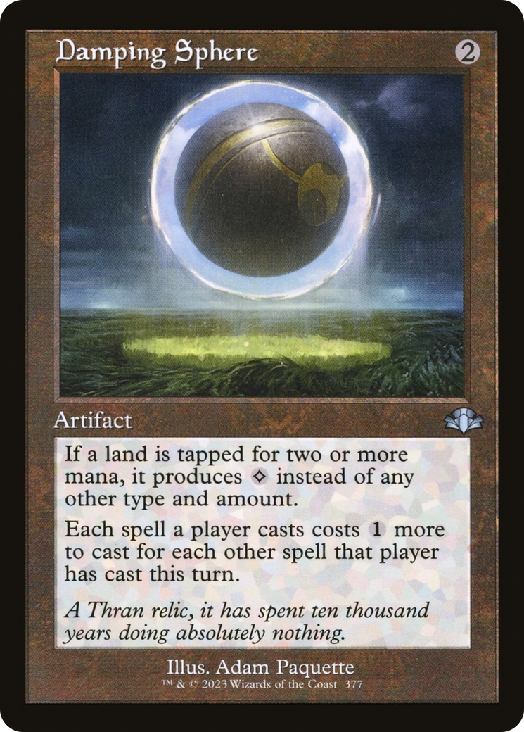 Damping Sphere (Retro) (377) Foil - Dominaria Remastered