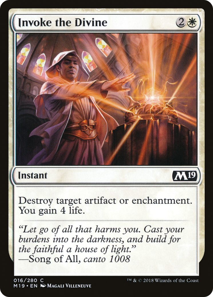 Invoke the Divine (016) Foil - Core Set 2019