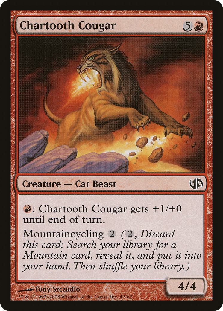 Chartooth Cougar (047) - Duel Decks: Jace vs. Chandra