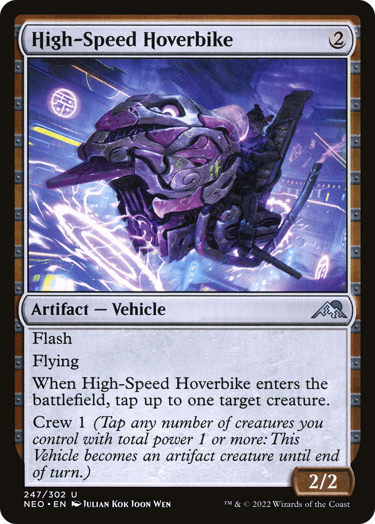 High-Speed Hoverbike (247) Foil - Kamigawa: Neon Dynasty