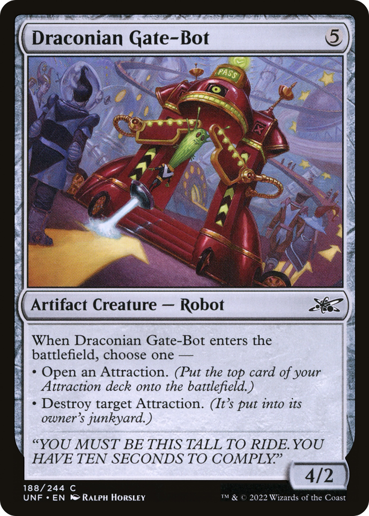 Draconian Gate-Bot (188) Foil - Unfinity