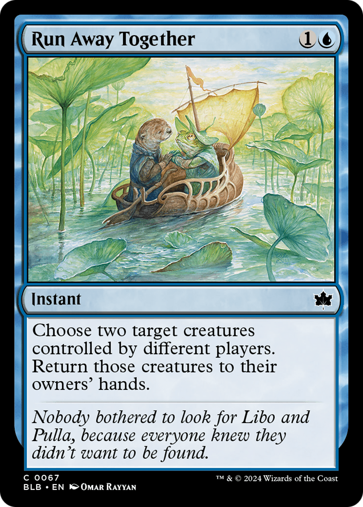 Run Away Together (067) Foil - Bloomburrow