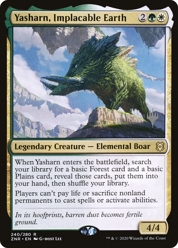 Yasharn, Implacable Earth (240) Foil - Zendikar Rising Promos