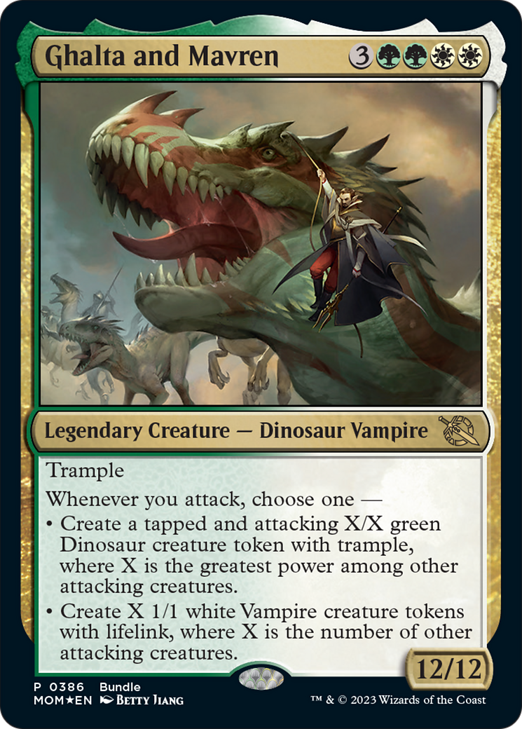Ghalta and Mavren (386) Foil - March of the Machine