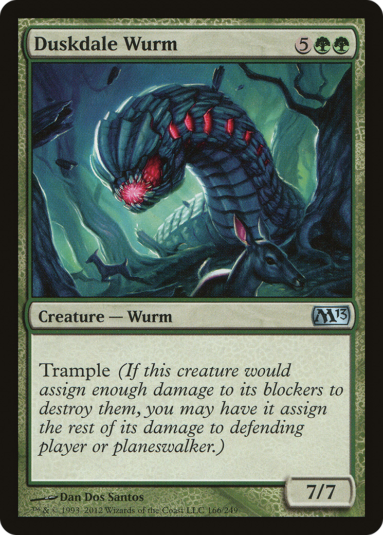 Duskdale Wurm (166) Foil - Magic 2013