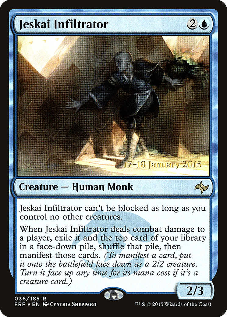 Jeskai Infiltrator (36s) Foil - Fate Reforged Promos