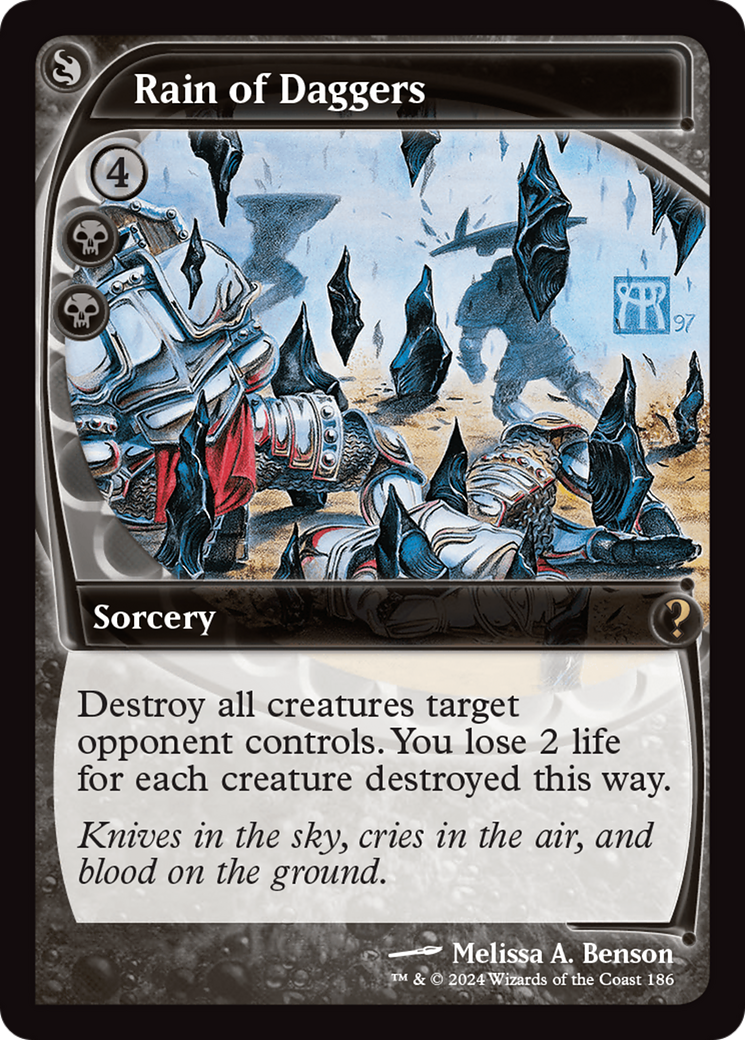 Rain of Daggers (Future Sight) (186) Foil - Mystery Booster 2