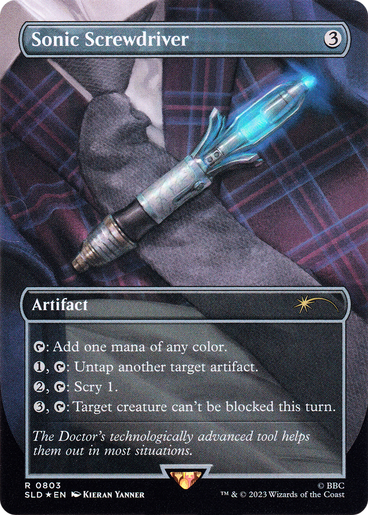 Sonic Screwdriver (803) Foil - Secret Lair Drop