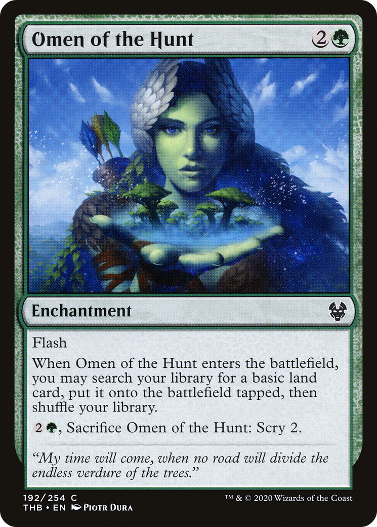 Omen of the Hunt (192) Foil - Theros Beyond Death