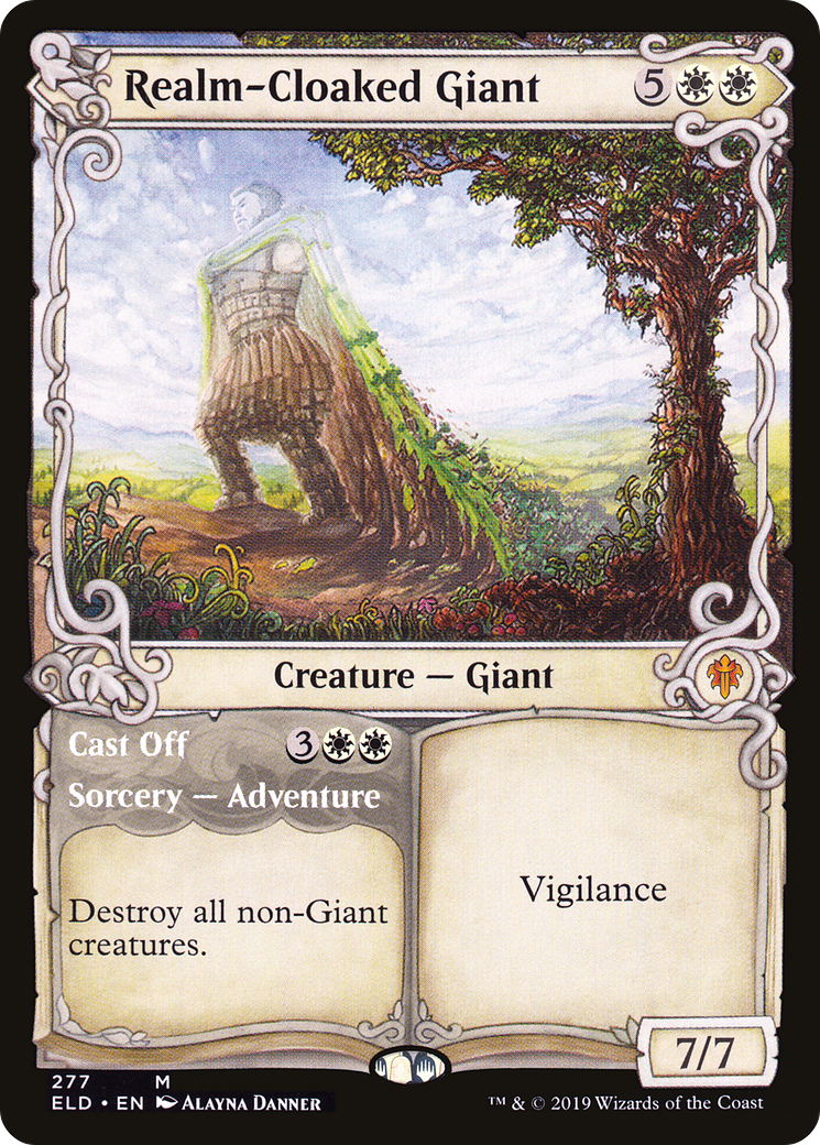 Realm-Cloaked Giant (Showcase) (277) Foil - Throne of Eldraine