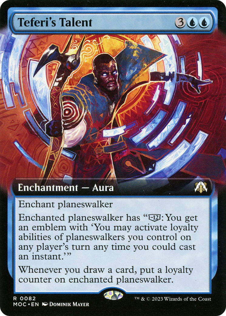 Teferi's Talent (Extended Art) (082) Foil - March of the Machine Commander