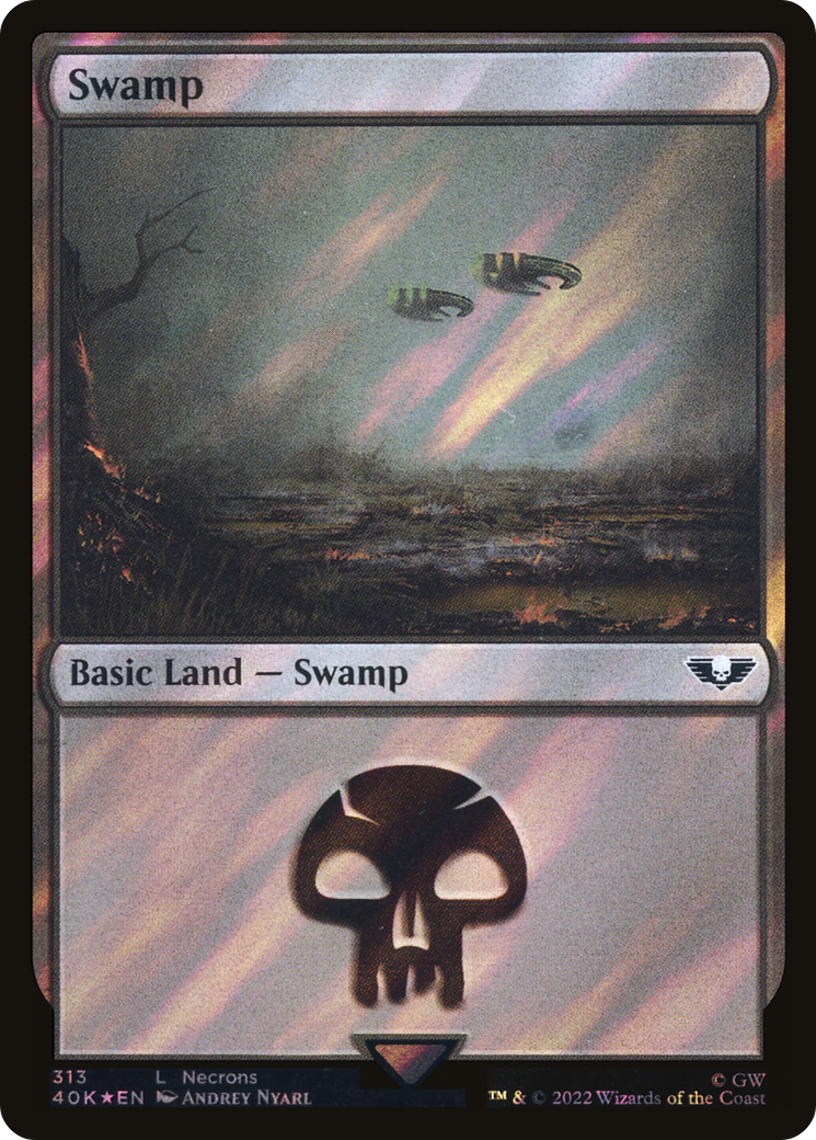 Swamp (313) Surge Foil - Warhammer 40,000 Commander