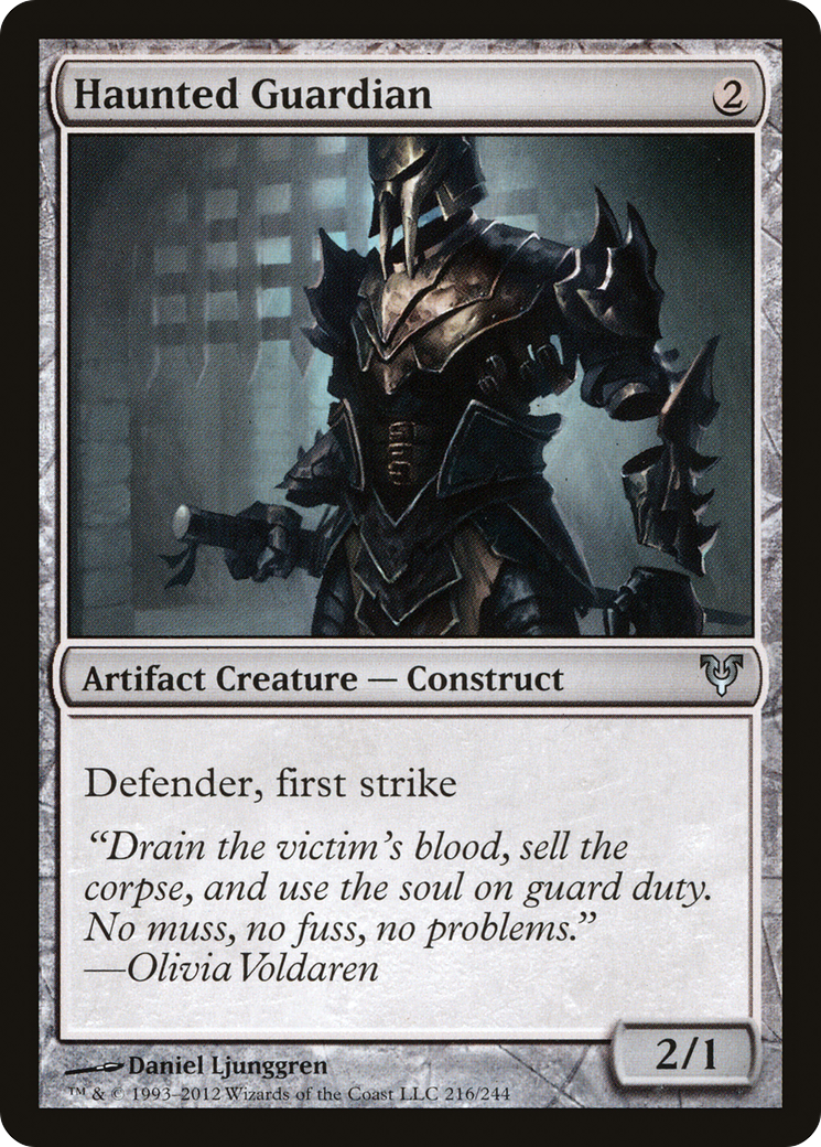 Haunted Guardian (216) - Avacyn Restored