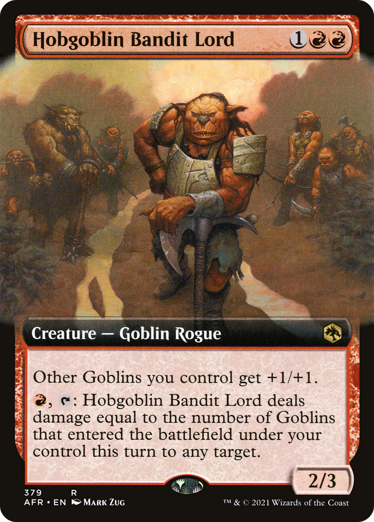 Hobgoblin Bandit Lord (Extended Art) (379) Foil - Adventures in the Forgotten Realms