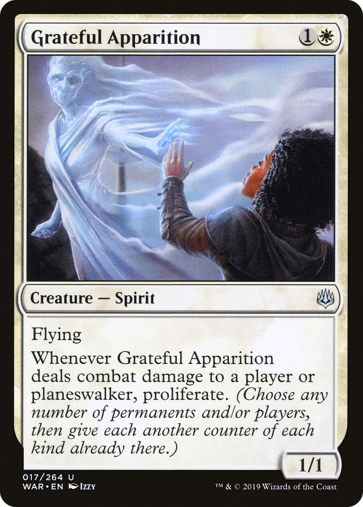 Grateful Apparition (017) Foil - War of the Spark