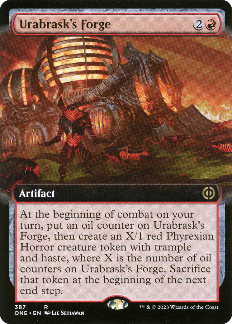 Urabrask's Forge (Extended Art) (387) Foil - Phyrexia: All Will Be One