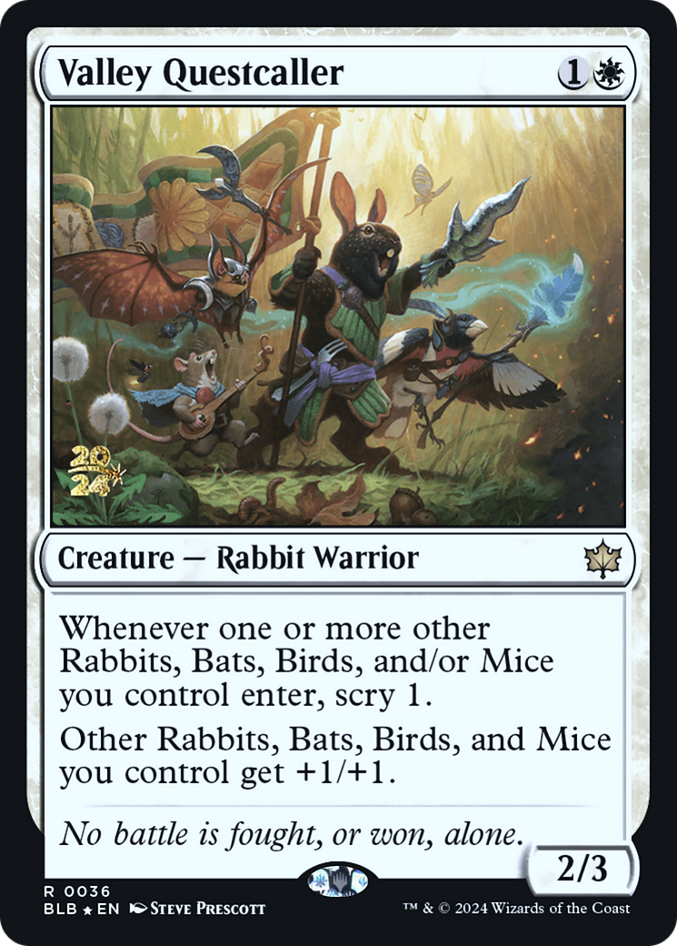 Valley Questcaller (036) Foil - Bloomburrow Promos