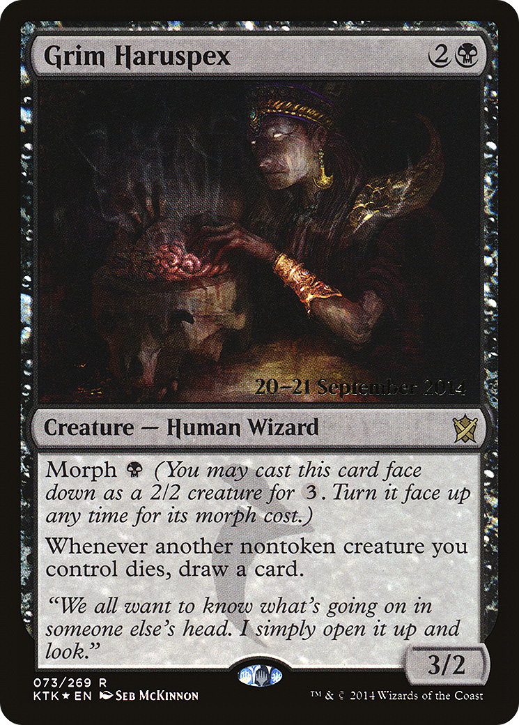 Grim Haruspex (73s) Foil - Khans of Tarkir Promos