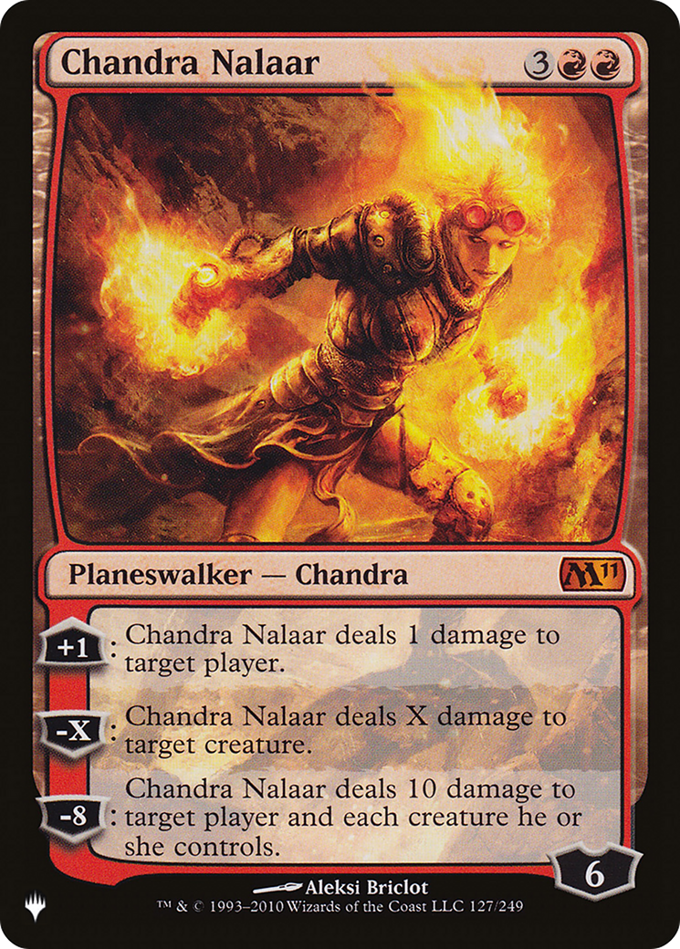 Chandra Nalaar (M11-127) - The List