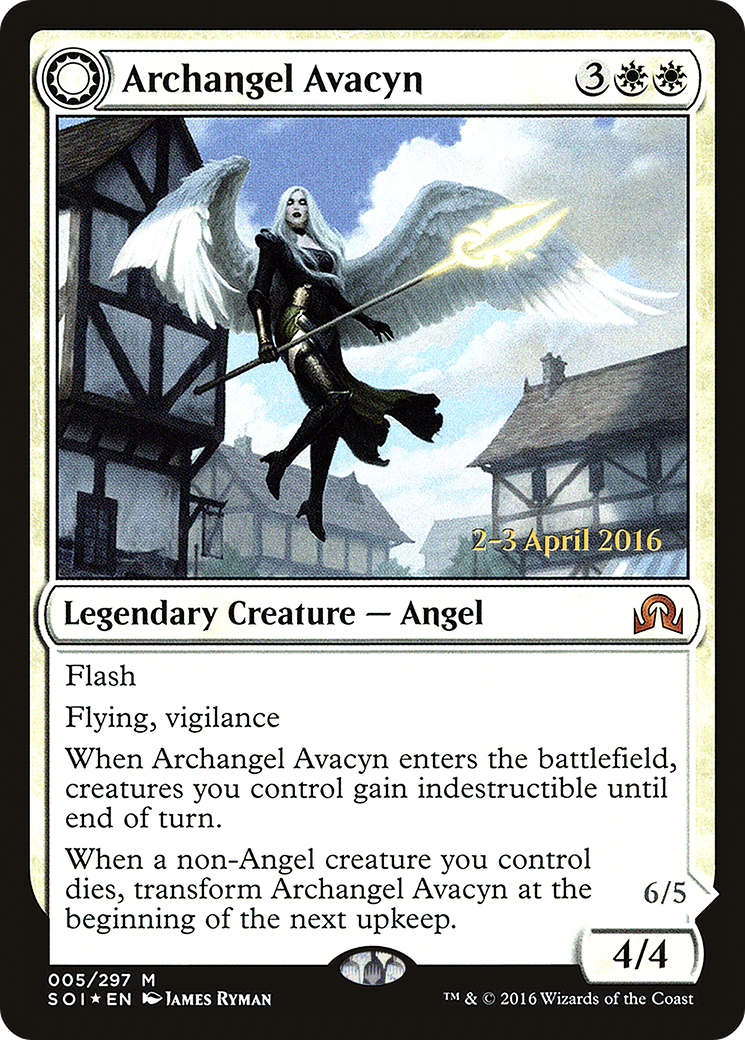 Archangel Avacyn // Avacyn, the Purifier (05s) Foil - Shadows over Innistrad Promos