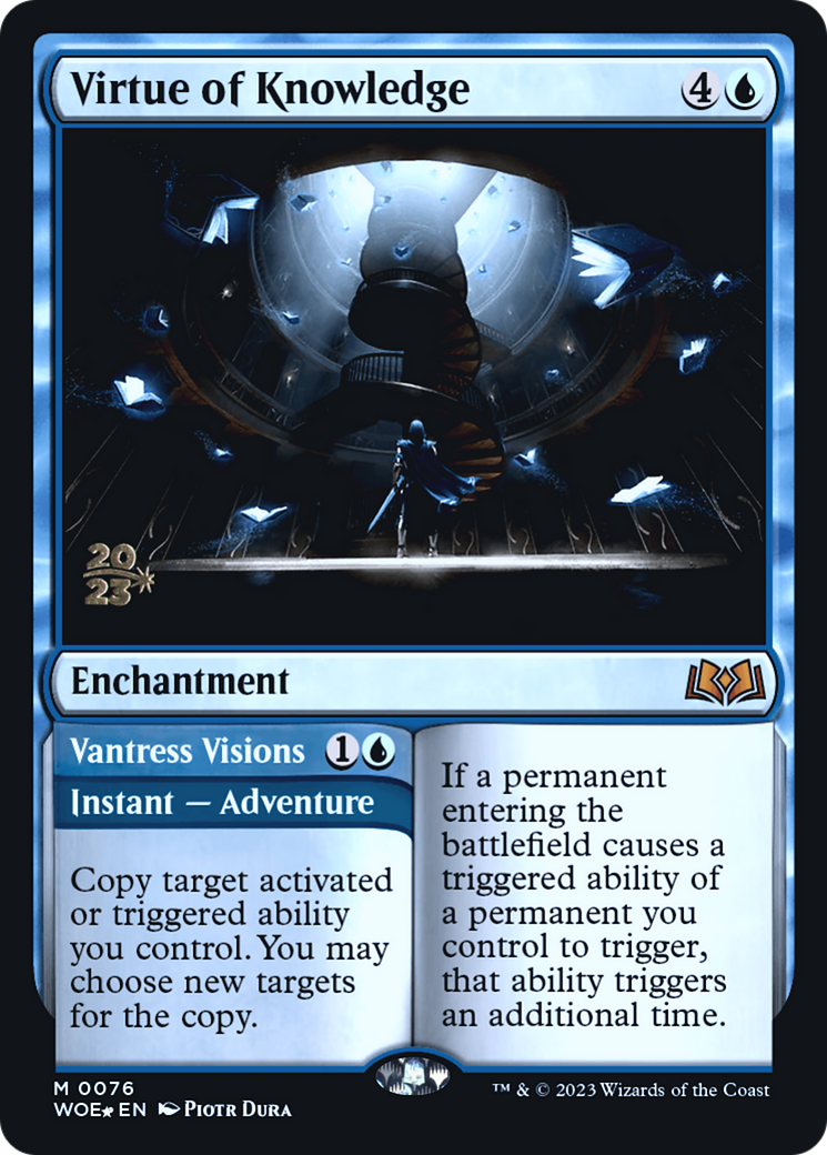Virtue of Knowledge (076) Foil - Wilds of Eldraine Promos