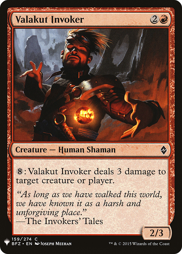 Valakut Invoker (BFZ-159) - The List