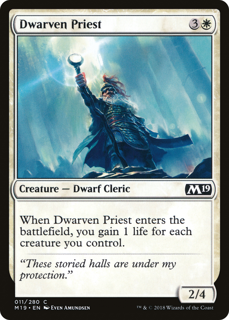 Dwarven Priest (011) - Core Set 2019