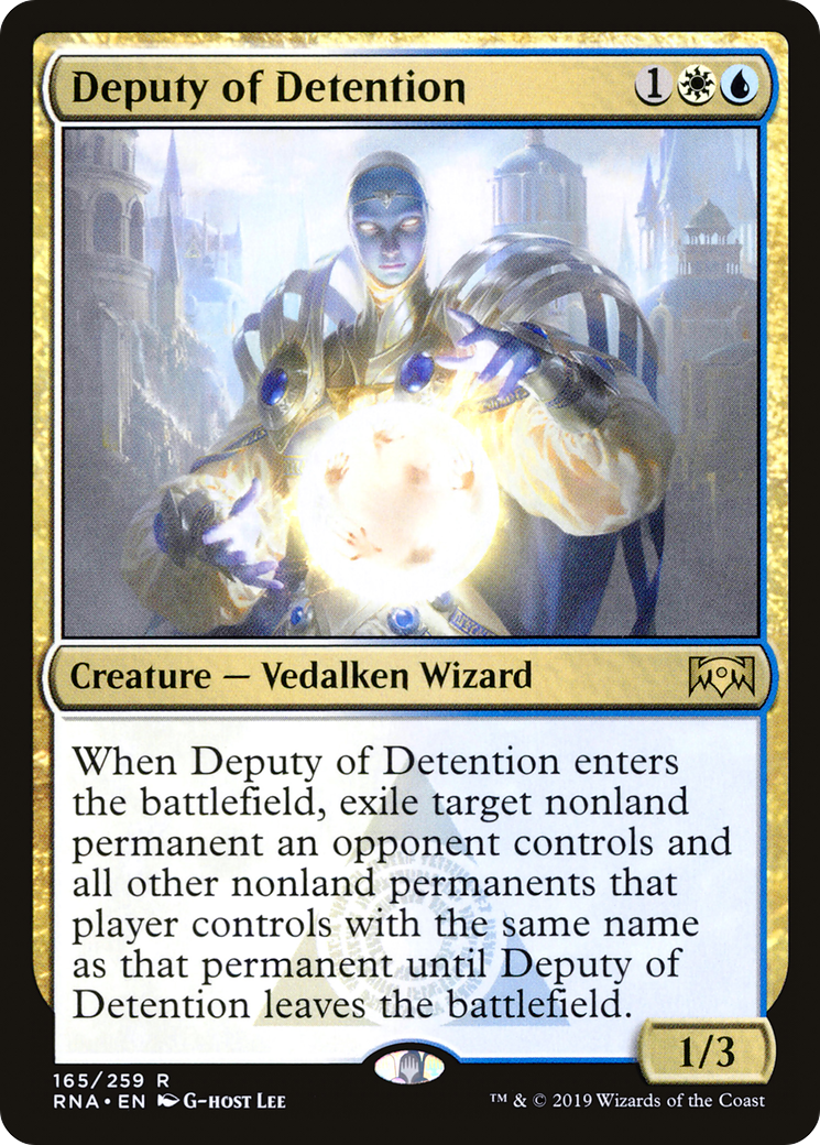 Deputy of Detention (165) Foil - Ravnica Allegiance