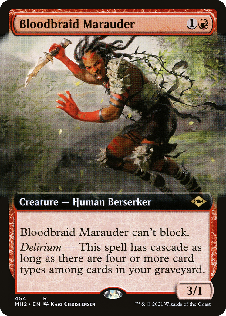 Bloodbraid Marauder (Extended Art) (454) - Modern Horizons 2