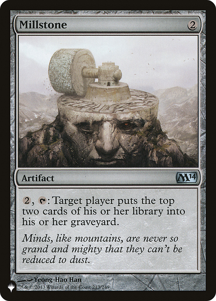 Millstone (M14-213) - The List