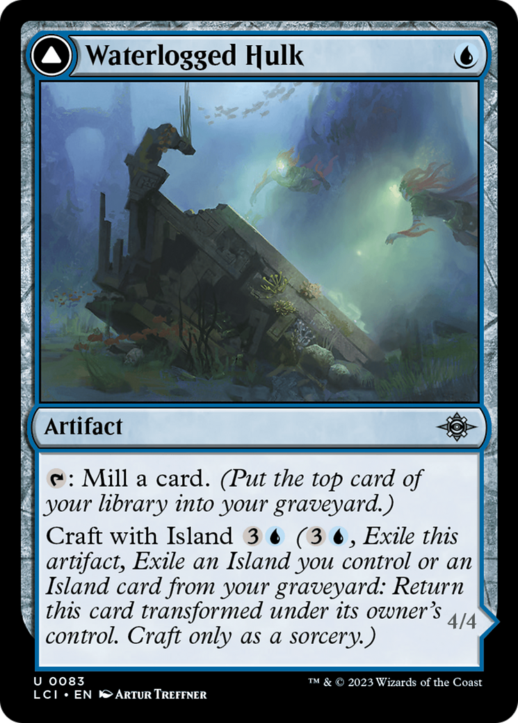 Waterlogged Hulk (083) Foil - The Lost Caverns of Ixalan