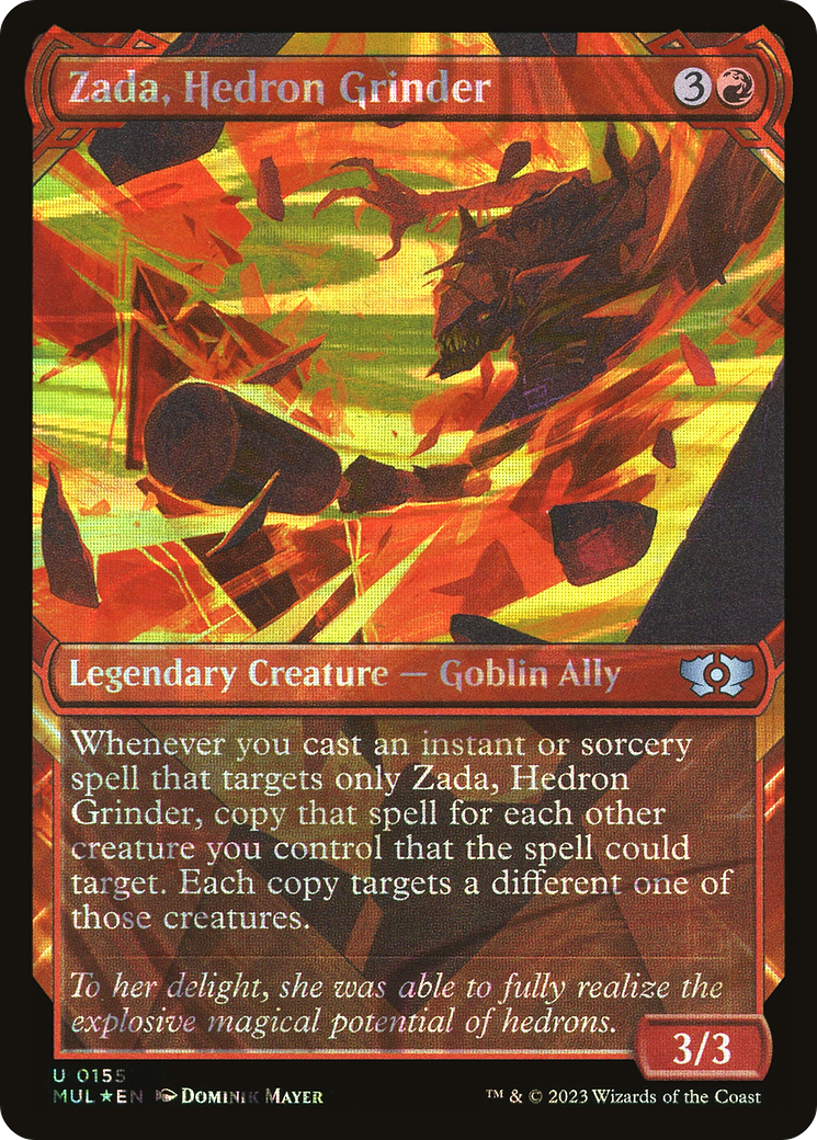Zada, Hedron Grinder (Showcase) (155) Foil - Multiverse Legends