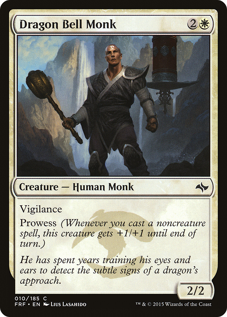 Dragon Bell Monk (010) Foil - Fate Reforged