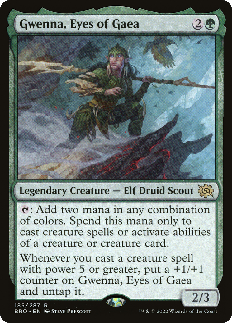 Gwenna, Eyes of Gaea (185) Foil - The Brothers' War