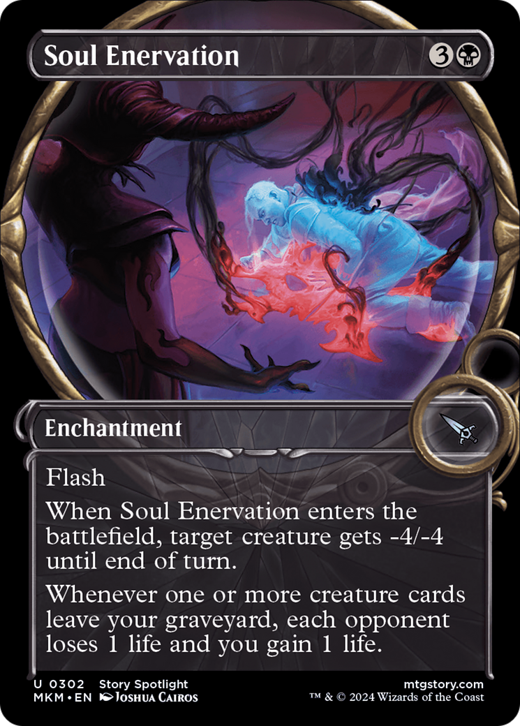 Soul Enervation (Showcase) (302) Foil - Murders at Karlov Manor