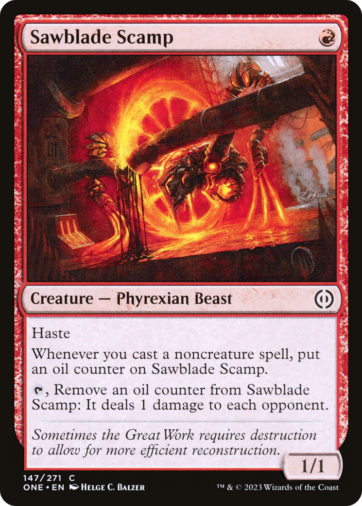 Sawblade Scamp (147) - Phyrexia: All Will Be One