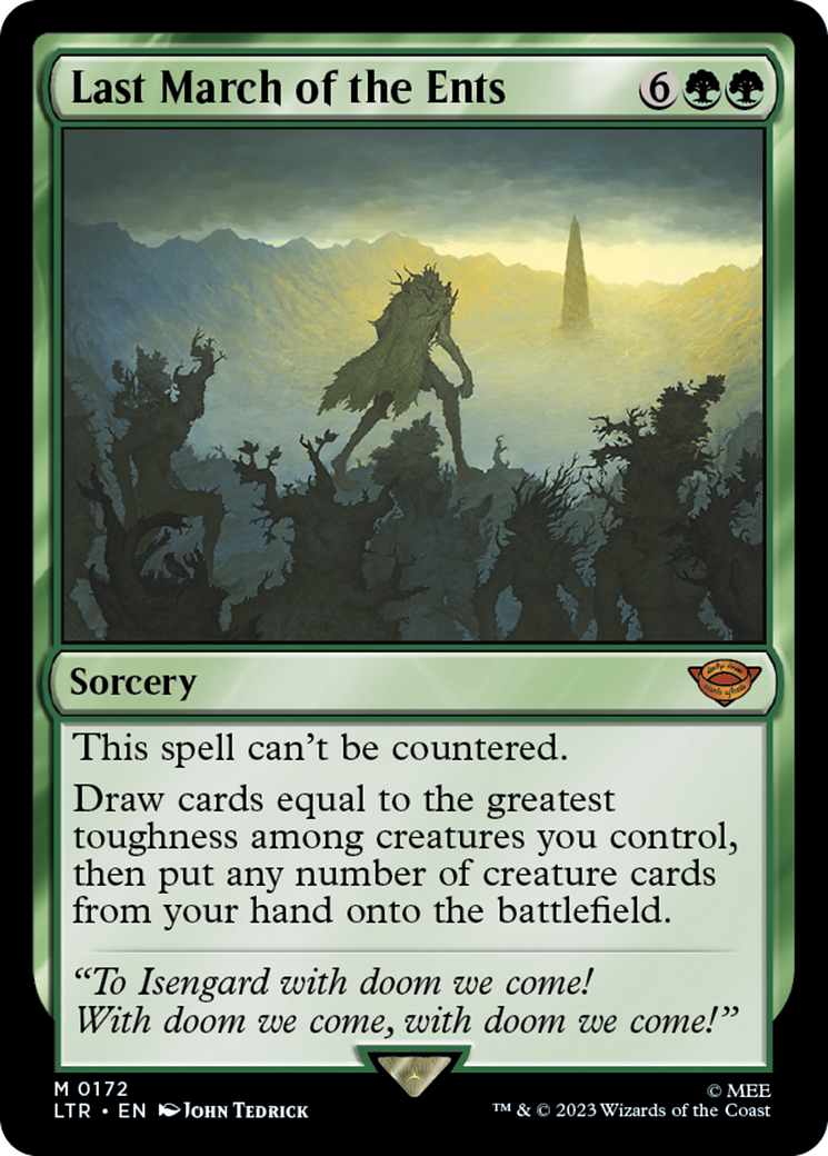Last March of the Ents (172) Foil - The Lord of the Rings: Tales of Middle-earth
