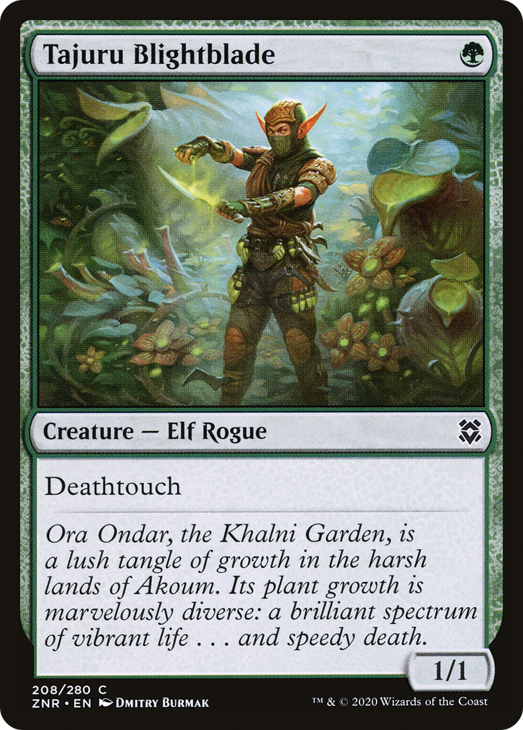 Tajuru Blightblade (208) Foil - Zendikar Rising