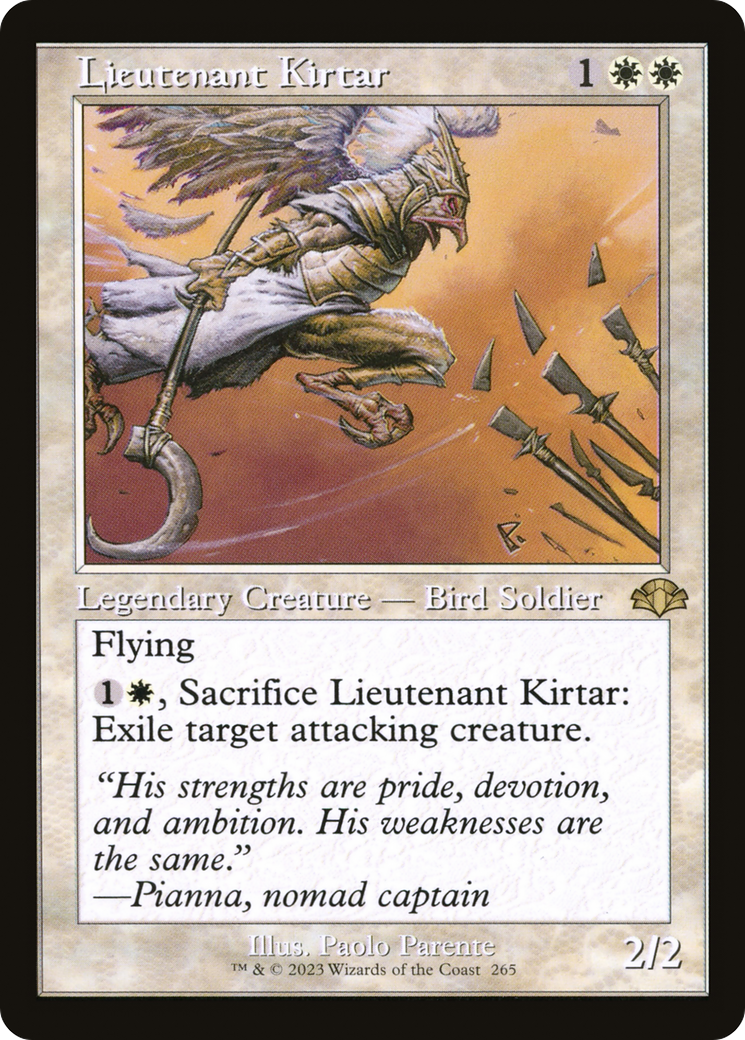 Lieutenant Kirtar (Retro) (265) Foil - Dominaria Remastered
