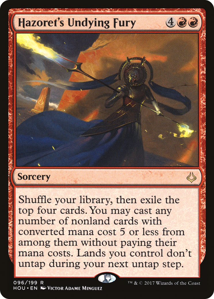 Hazoret's Undying Fury (096) Foil - Hour of Devastation