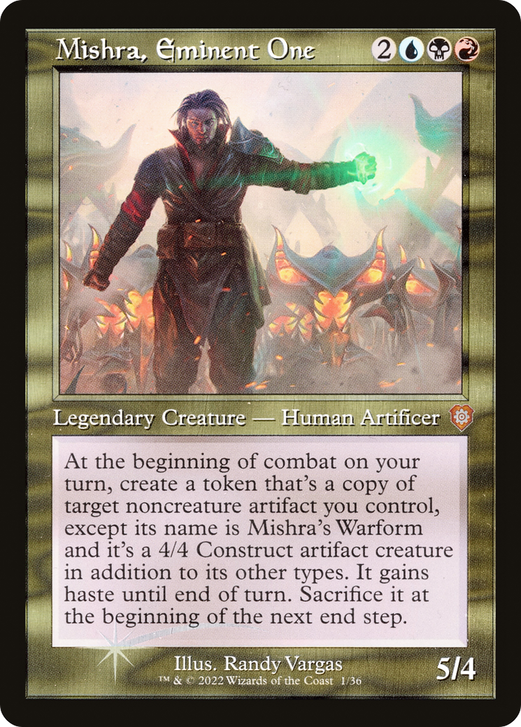 Mishra, Eminent One (Retro) (001) Foil - The Brothers' War Commander
