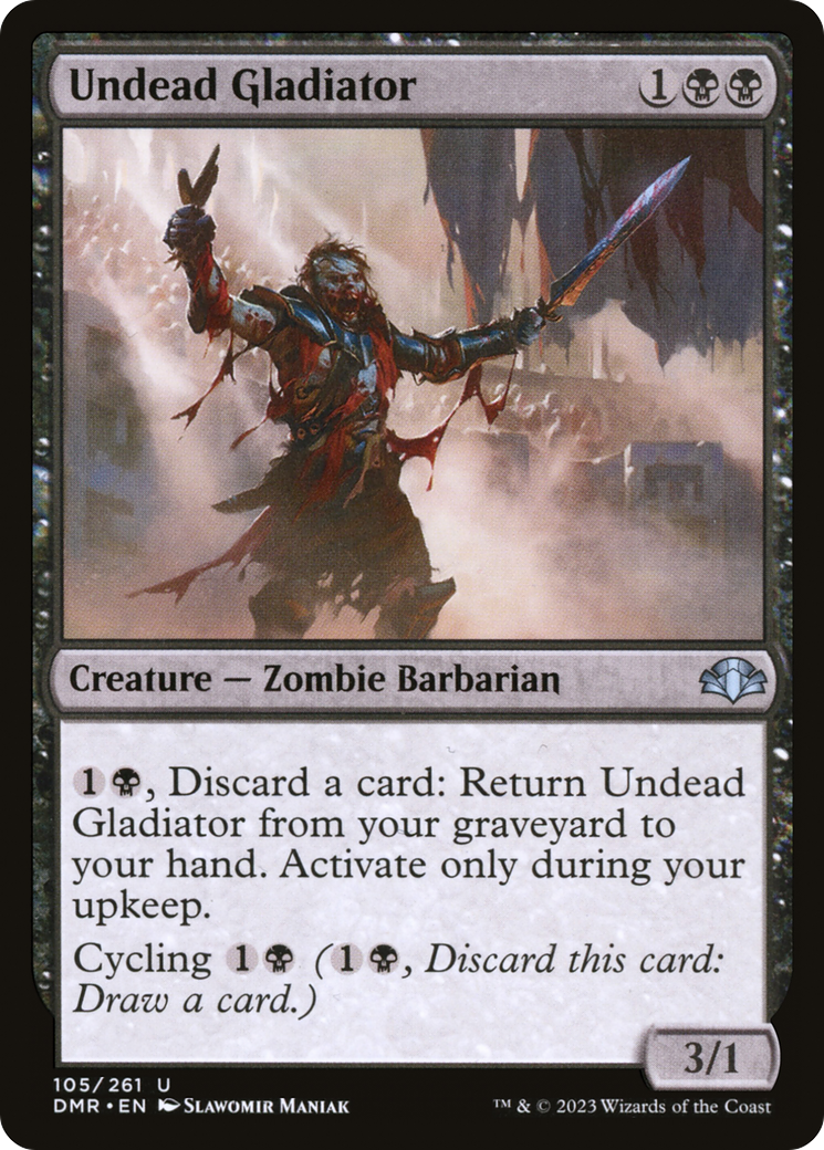 Undead Gladiator (105) Foil - Dominaria Remastered