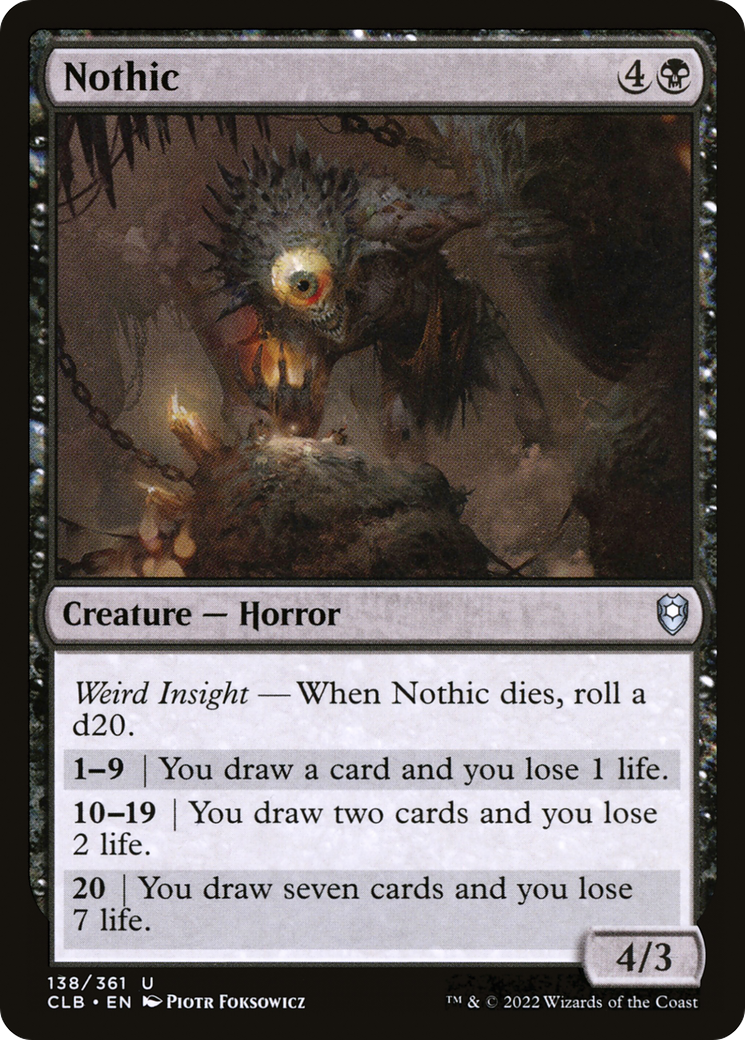 Nothic (138) Foil - Commander Legends: Battle for Baldur's Gate