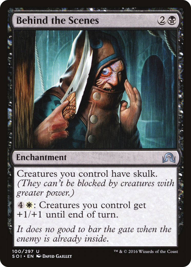 Behind the Scenes (100) Foil - Shadows over Innistrad