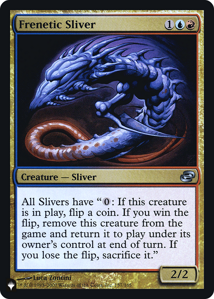 Frenetic Sliver (PLC-157) Foil - The List