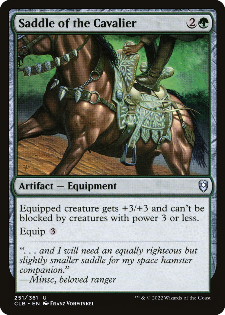 Saddle of the Cavalier (251) Foil - Commander Legends: Battle for Baldur's Gate