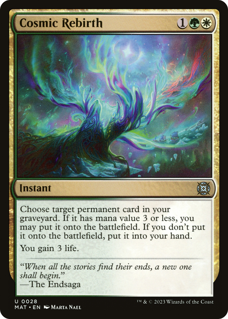 Cosmic Rebirth (028) Foil - March of the Machine: The Aftermath
