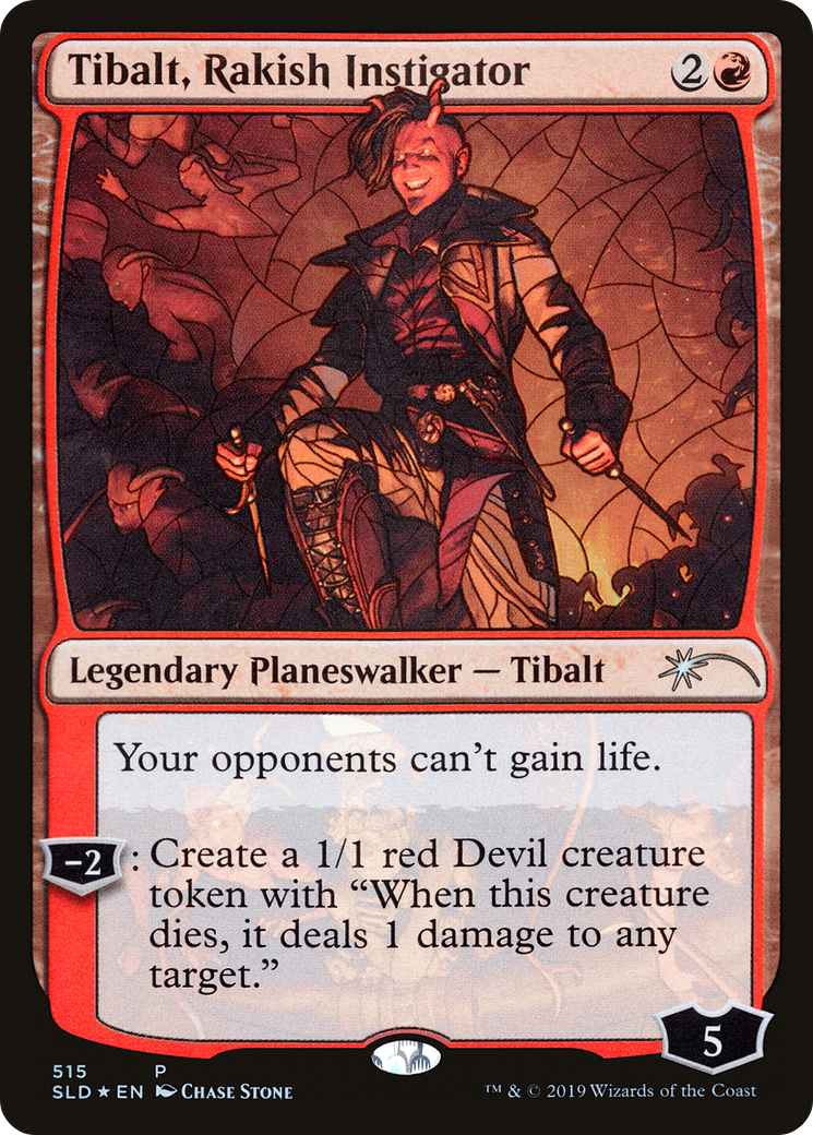 Tibalt, Rakish Instigator (Stained Glass) (515) Foil - Secret Lair Drop