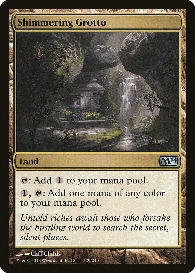 Shimmering Grotto (229) Foil - Magic 2014