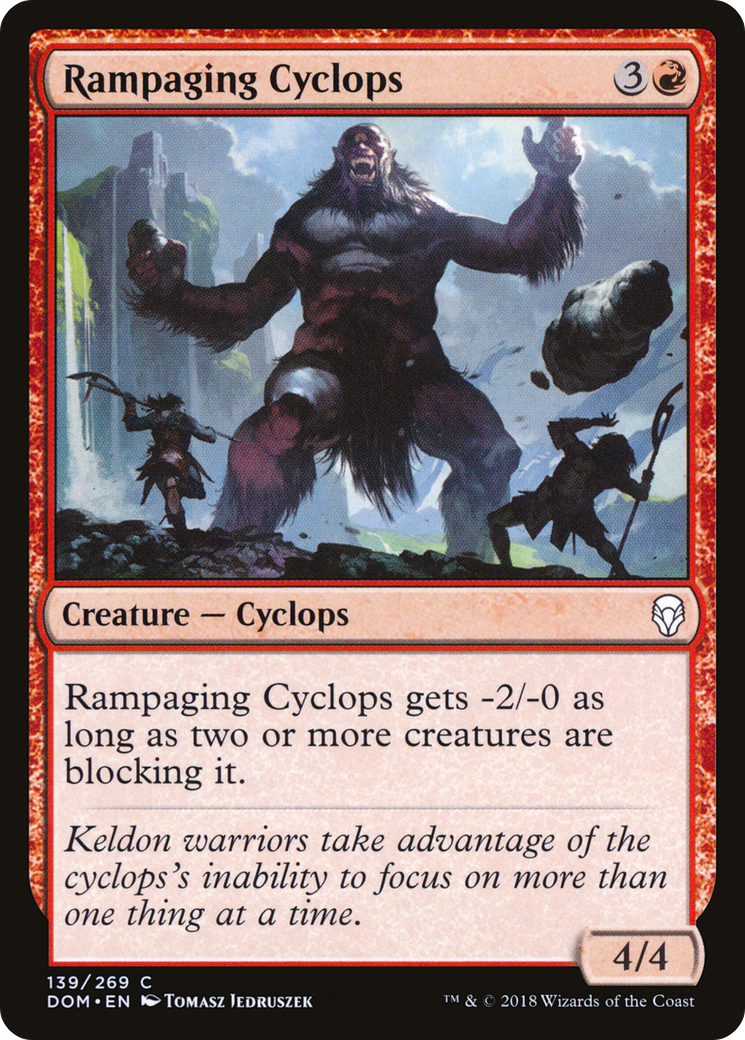 Rampaging Cyclops (139) Foil - Dominaria